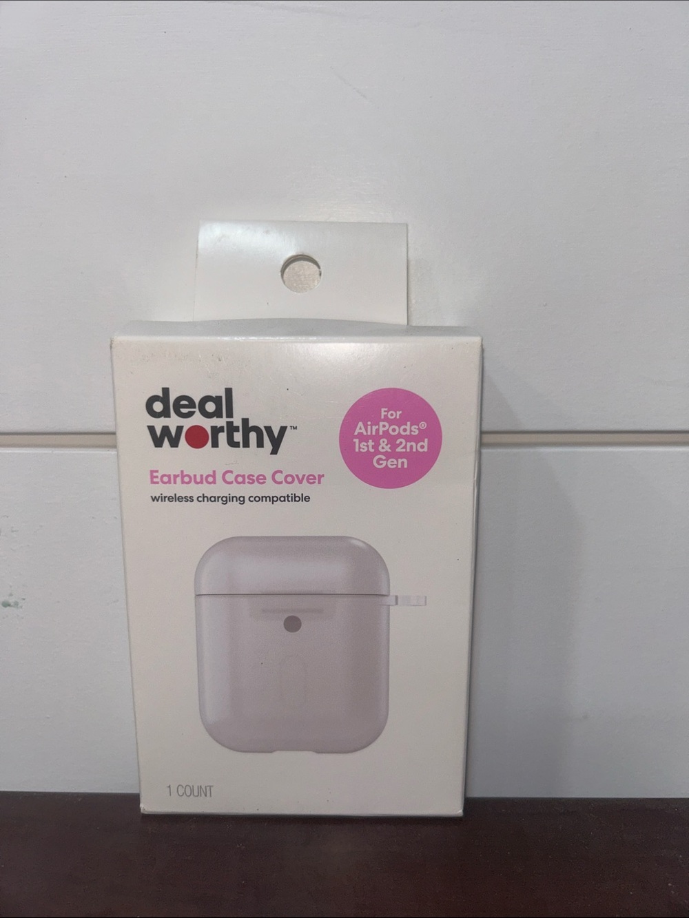 White Earbud Case Cover for AirPods 1st & 2nd Gen